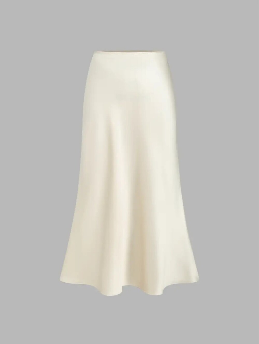 NWT Cider Petite Satin Ruffle Bias Cut Midi Skirt